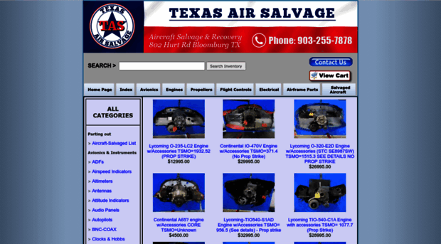 texasairsalvage.com