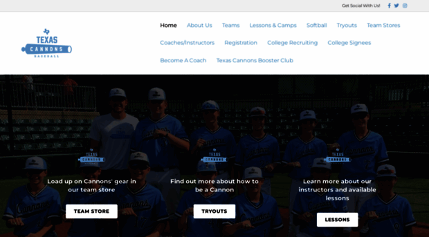 texascannonsbaseball.com