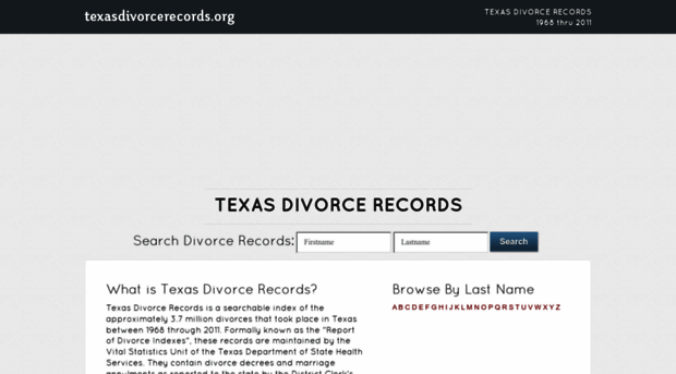 texasdivorcerecords.org