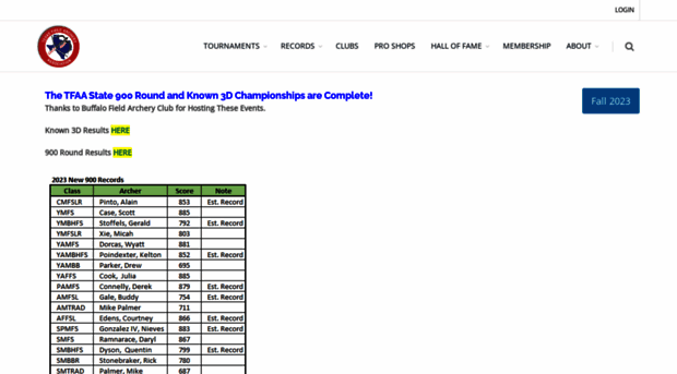 texasfieldarchery.org