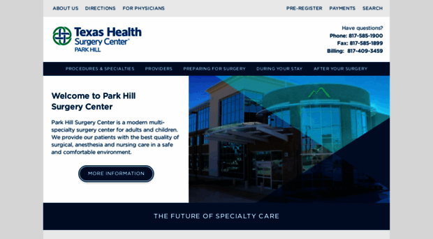 texashealthsurgerycenterparkhill.com