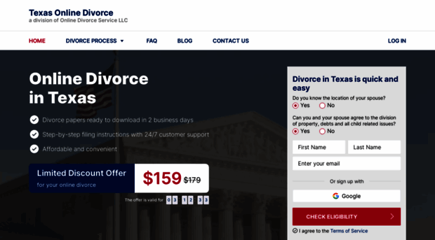 texasonlinedivorce.com