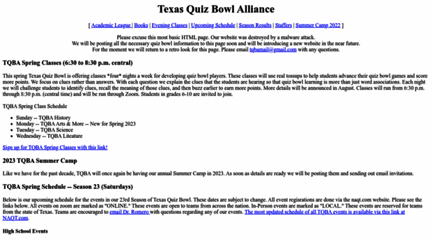 texasquizbowl.org