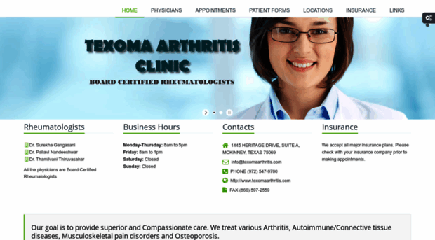 texomaarthritis.com