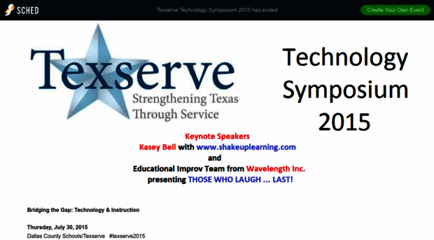 texservetechnologysymposium2015.sched.org