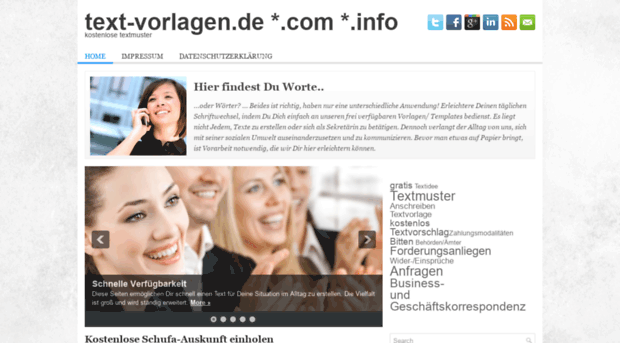 text-vorlagen.de