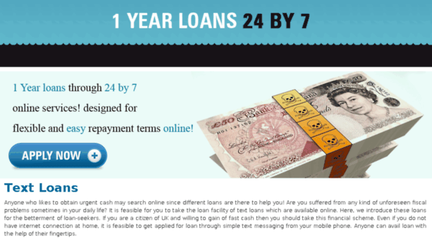 text.loans.1yearloans24by7.co.uk