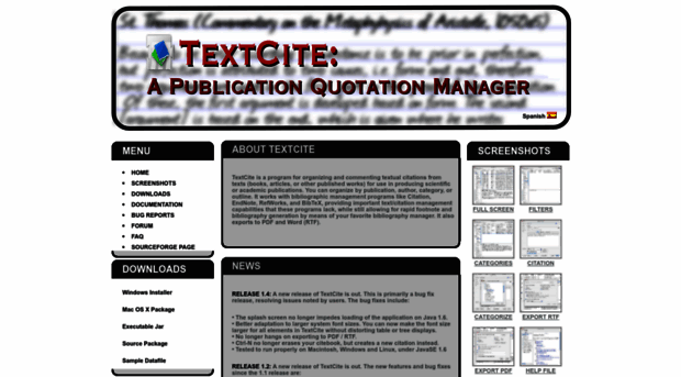 textcite.sourceforge.net