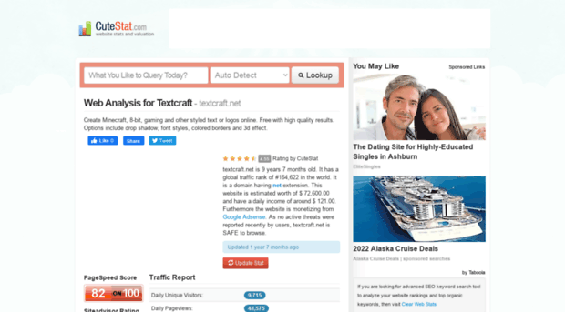 textcraft.net.cutestat.com