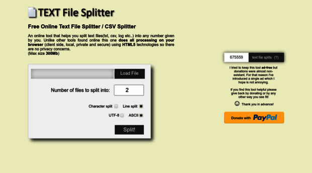 textfilesplitter.com