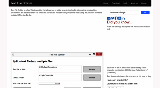 textfilesplitter.org