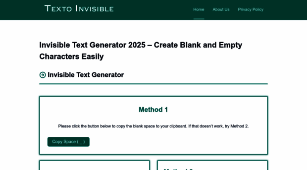 textinvisible.com