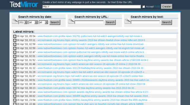 textmirror.net