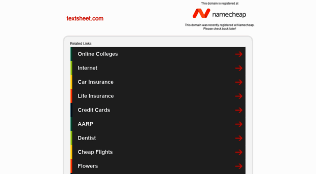 textsheet.com