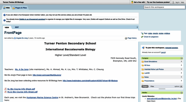tfssbio.pbworks.com