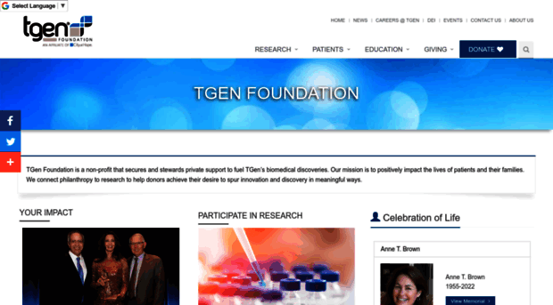 tgenfoundation.org