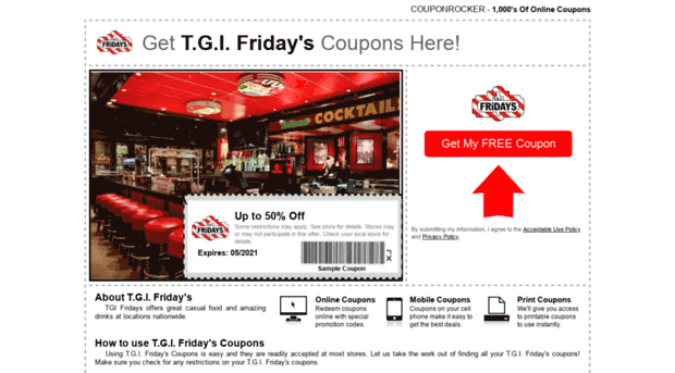 tgifridays.couponrocker.com