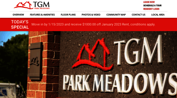 tgmparkmeadows.com