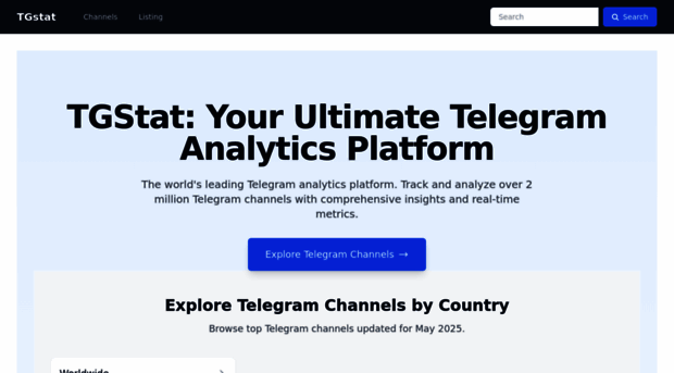 tgstat.org - TGStat | Telegram channels and... - TGStat