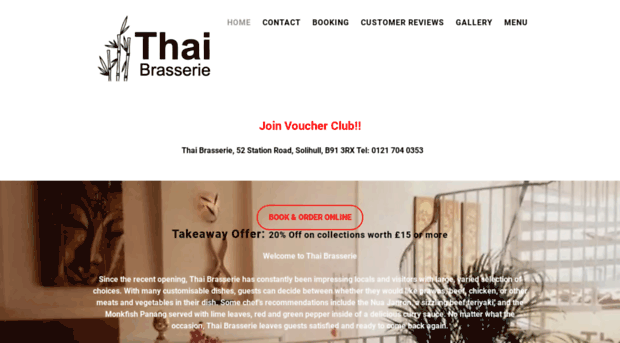 thaibrasseriesolihull.com