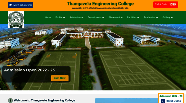 thangavelu.edu.in