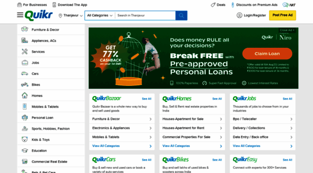 thanjavur.quikr.com