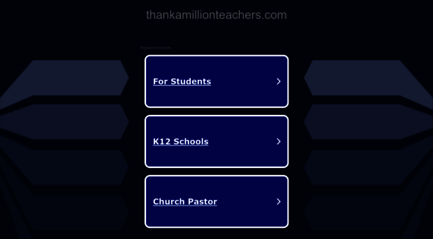 thankamillionteachers.com