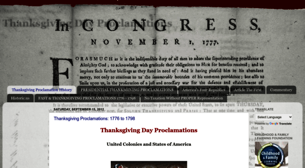 thanksgivingproclamations.com