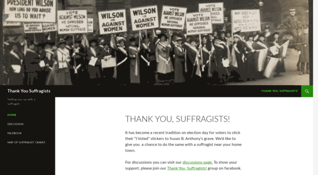thankyousuffragists.org