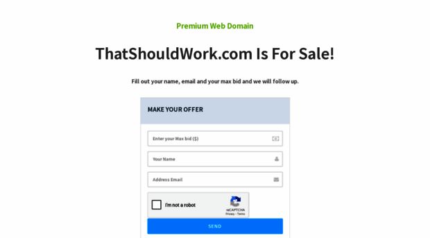 thatshouldwork.com