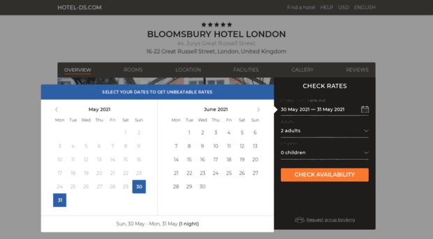 the-bloomsbury-hotel-london.hotel-ds.com