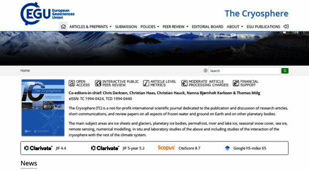 the-cryosphere.net