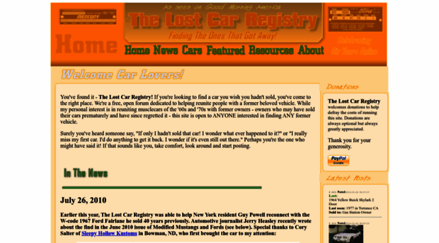 the-lost-car-registry.com