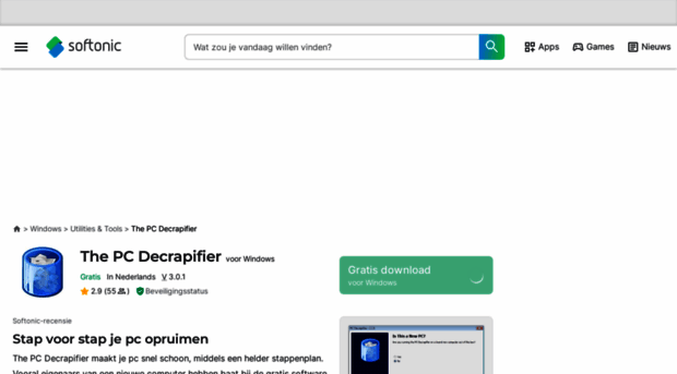 the-pc-decrapifier.nl.softonic.com