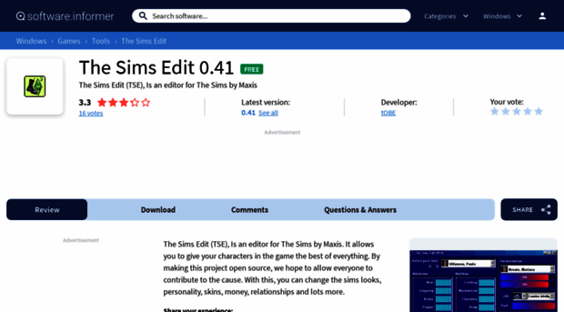 the-sims-edit.software.informer.com