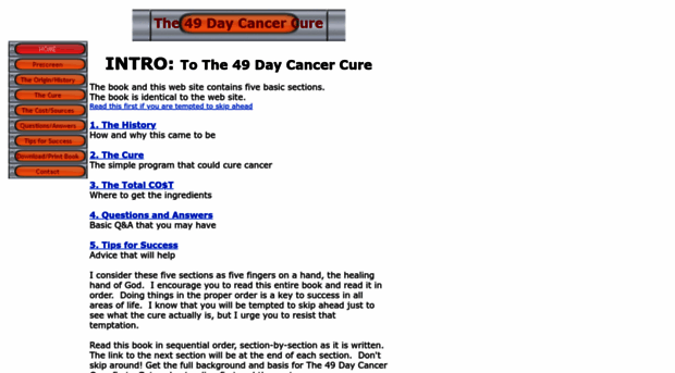 the49daycancercure.com