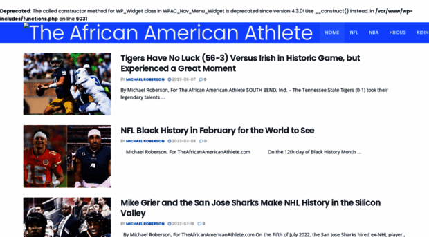 theafricanamericanathlete.com