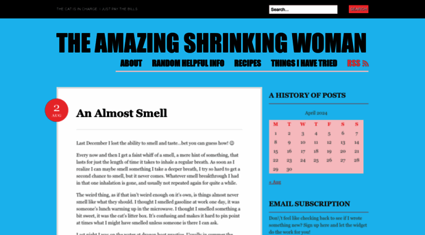 theamazingshrinkingwoman.com