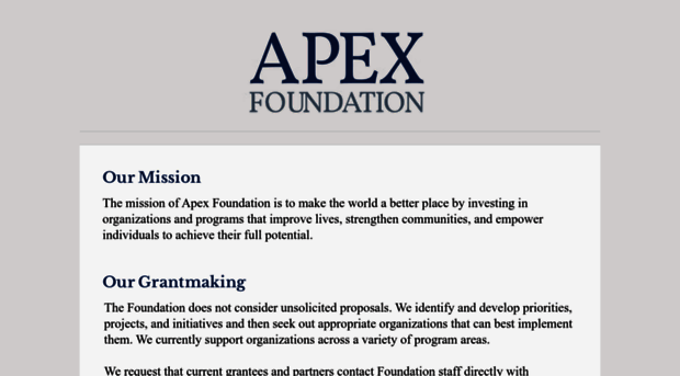 theapexfoundation.org