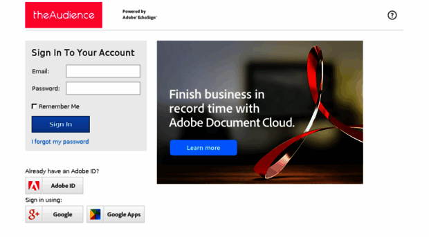 theaudience.echosign.com