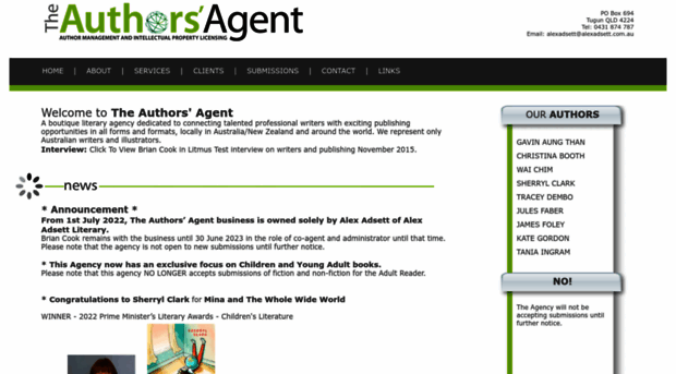 theauthorsagent.com.au