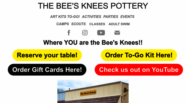 thebeeskneespottery.com