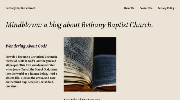 thebethanybaptistchurch.com