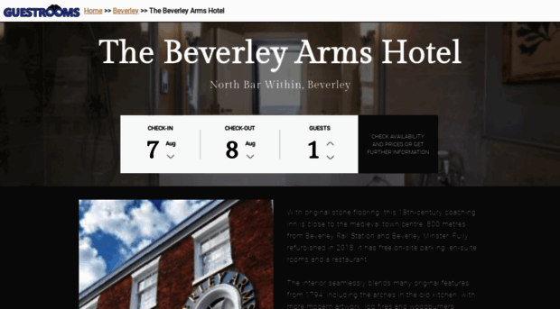 thebeverleyarmshotel.co.uk