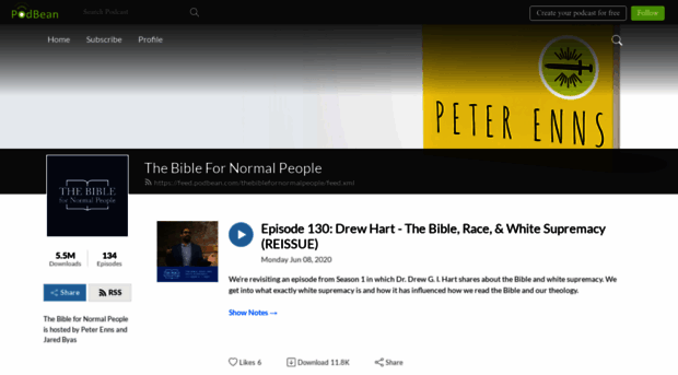 thebiblefornormalpeople.podbean.com