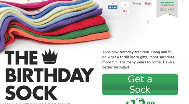 thebirthdaysock.com