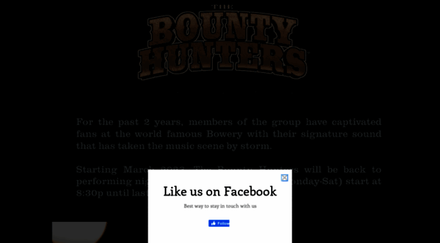 thebountyhuntersband.com