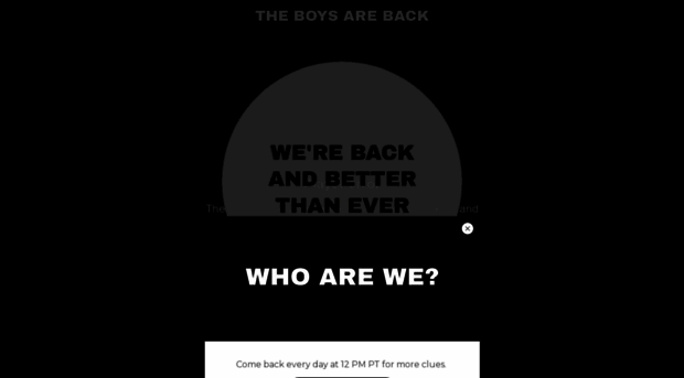 theboysareback.co