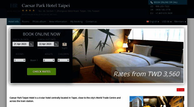 thecaesarpark-taipei.hotel-rez.com
