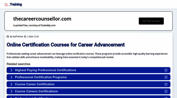 thecareercounsellor.com